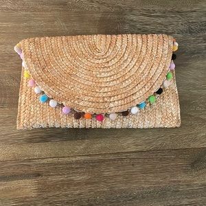 Raffia clutch